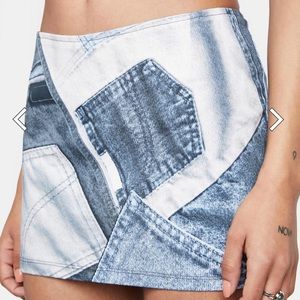 Denim Mini Skirt